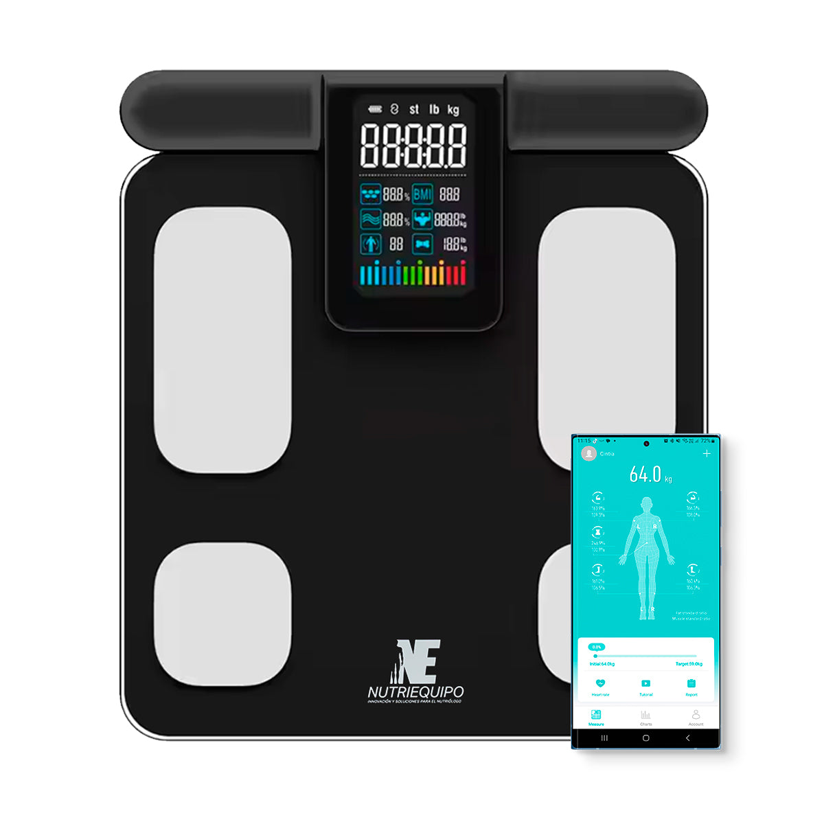 Báscula Inteligente de Composición Corporal Nutriequipo