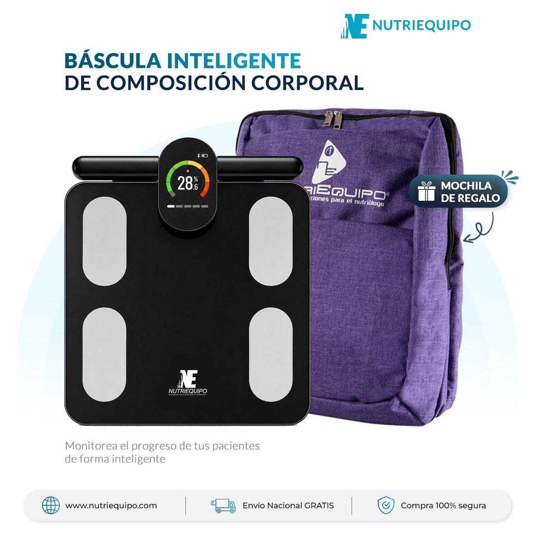 Báscula Inteligente de Composición Corporal Nutriequipo + Mochila de REGALO
