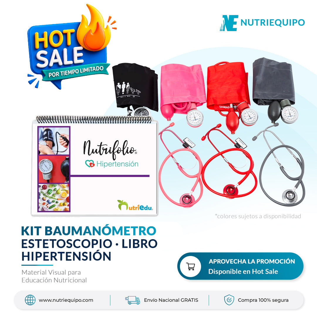 Kit de Baumanómetro y Estetoscopio + Nutrifolio Hipertensión