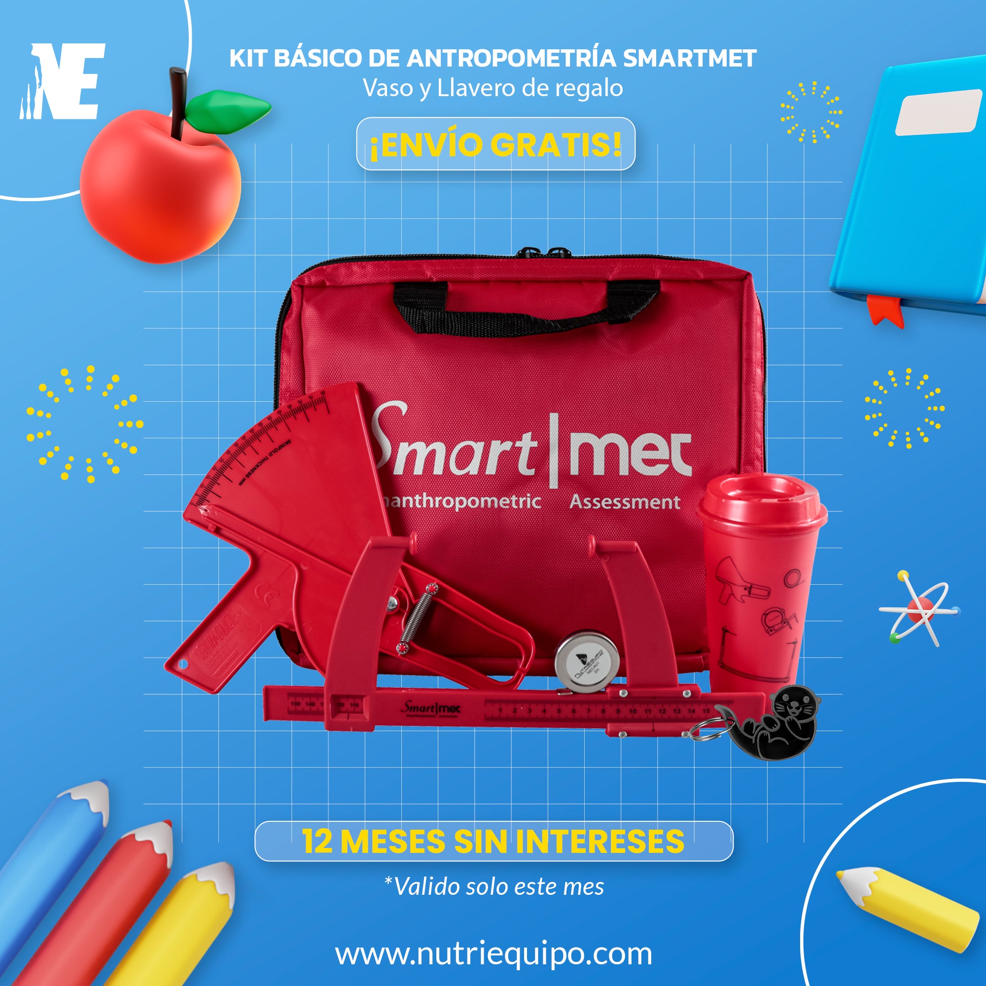 Kit de Antropometría SmartMet Básico con Regalos 🎁