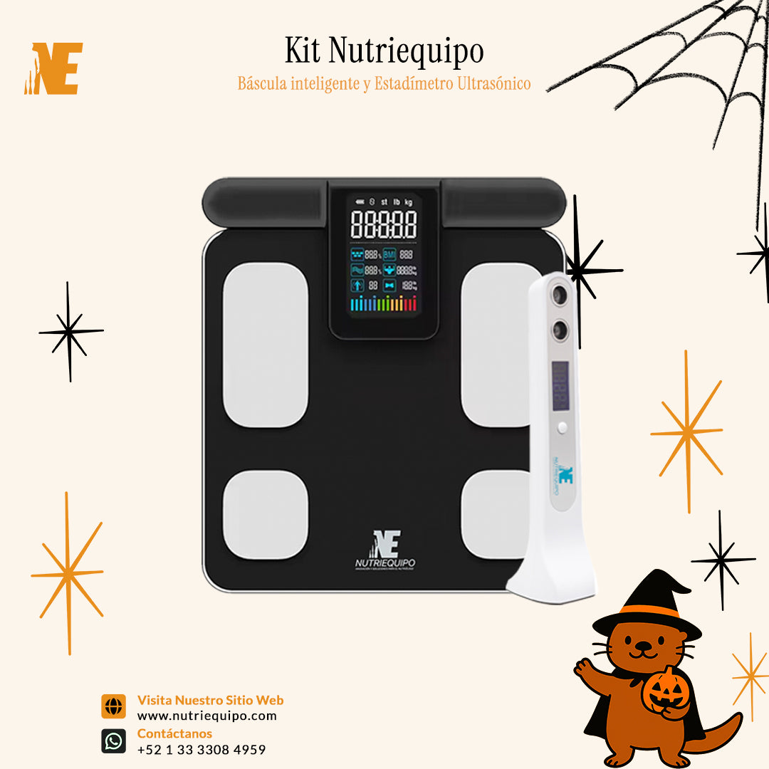 Kit de Evaluación Corporal con Estadímetro Ultrasónico y Báscula Avanzada